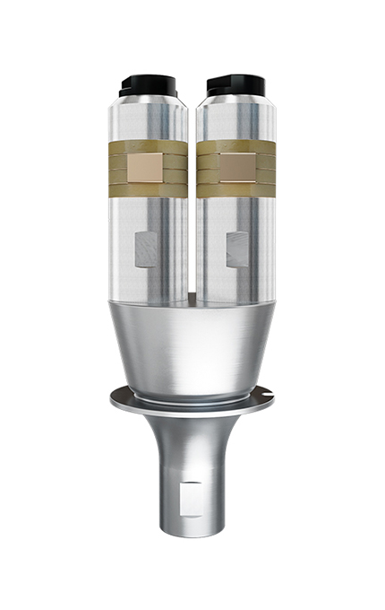15kHz-4200W 新力源換能器 雙柱直筒(銀黃)